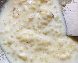 A picture of step 3 of Sabudana Khoya payas.