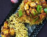 Noodles basket with chilli paneer recipe step 4 photo