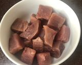 A picture of step 1 of Tuna stir fry.