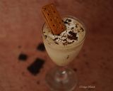 A picture of step 1 of Bourbon vanilla Shake.