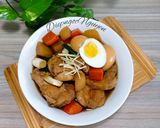 Hình bước làm 6 của món Cánh gà kho trứng (Japanese style)