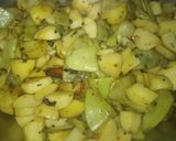 सिम आलू की सरसों वाली सब्जी। रेसिपी चरण 2 फोटो