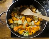 A picture of step 1 of Butternut Squash soup.