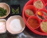 A picture of step 1 of Paneer dopyaza.