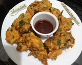 A picture of step 5 of Palak Pakora 😃😃.