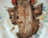 Foto del paso 4 de la receta Besugo de bajura a la espalda, con ajos fritos