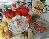 Foto del paso 1 de la receta: Marmitako de choco y bacalao
