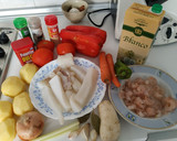 Foto del paso 1 de la receta: Marmitako de choco y bacalao