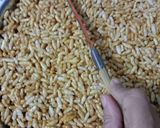 A picture of step 3 of Mamra Chikki.