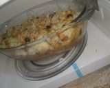 A picture of step 6 of Mexican cheese pasta.