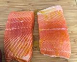 A picture of step 1 of Salmon Spinach butter Cream.