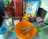 Foto langkah ke 2 dari resep Bolu Zebra kukus 2 Telur (Takaran gelas & sendok).