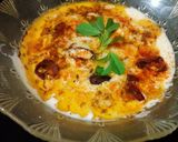 A picture of step 9 of Baingan ka raita.