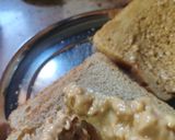 A picture of step 2 of Peanut Butter Vegetable Sandwich.