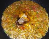 A picture of step 10 of Desi chicken clear soup.