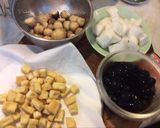 Hình bước làm 1 của món Trái Olive kho chay