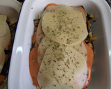 Foto del paso 4 de la receta: Gratinado de batatas, berenjenas y repollo dorado