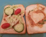 A picture of step 5 of Bread Omelette and chips.