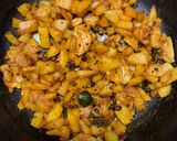 A picture of step 5 of Aloo fry.