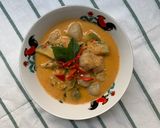 A picture of step 9 of Red Curry with Fish Balls ❤️.