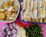Foto langkah ke 1 dari resep Jangan Ndeso Tempe Lombok Ijo.