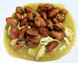 Foto del paso 7 de la receta: Lubina con Langostinos y Mejillones en tempura