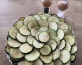Une image de l'étape 7 de Tarte salée Ricotta saumon et courgettes.