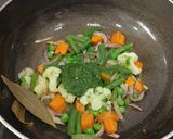 A picture of step 3 of One Pot Makhana Vegetable Pulao.