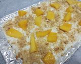 Gambar langkah 5 resipi Mango float ice cream#pinkboxcereal.