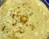 A picture of step 2 of Biscuit layered twin flavoured shirkhand.