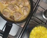 Foto del paso 7 de la receta: Solomillo de cerdo con salsa de pimienta y patatas