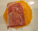 Foto del paso 5 de la receta: Crepes de gazpacho rellenas de jamón Serrano