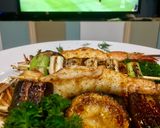 รูปขั้นตอนการทำที่ 8 ของ ย่างกุ้งสายสามัญ