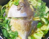 Hình bước làm 4 của món Canh cá chim biển trắng nấu cải chíp
