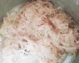 A picture of step 1 of Paya curry with tandoori roti.