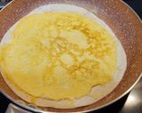 Foto del paso 4 de la receta Tortilla de jamón y queso con membrillo en tortita