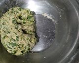 A picture of step 1 of Methi leaves paratha.