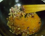 A picture of step 3 of Achari Baingan Ki Kadhi.