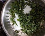 A picture of step 1 of Methi Thepla.