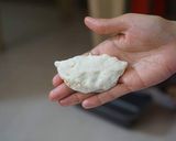 A picture of step 3 of Paneer nest ghujia.