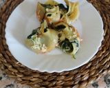 Foto del paso 10 de la receta: Lumaconi rellenos de espinacas gorgonzola y piñones