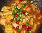 Foto langkah ke 6 dari resep Udang Tahu Asam Manis.