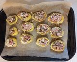 Pieczone ziemniaki z pieczarkami krok przepisu 2 zdjęcie