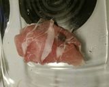 A picture of step 4 of Feta Stuffed Prosciutto wrapped Chicken Breasts.