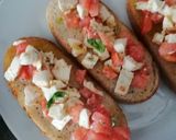 A picture of step 6 of Bruschetta Caprese.