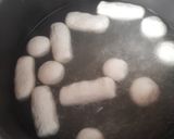 A picture of step 1 of Chum chum and rasgulla.