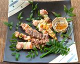 A picture of step 7 of Japanese Yakitori (焼鳥 skewer-grilled chicken)②.