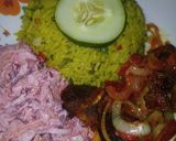 A picture of step 7 of Beef-Fried Rice with Beetroot coleslaw.