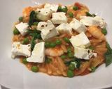 A picture of step 5 of Prawn, tomato and feta orzo.