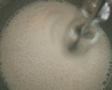 A picture of step 2 of Chocolate chip and raisins white forest block cake.